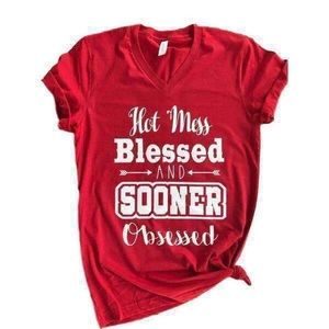 Hot Mess Sooners tee
